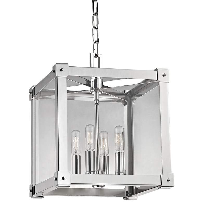 Image 1 Forsyth 12 1/4" Wide Polished Nickel Mini Pendant