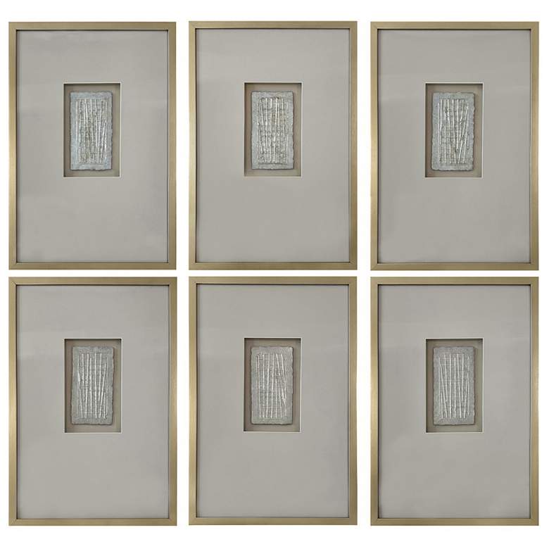 Image 1 Forsythe II 24" High Architectural Wall Decor Set of 6