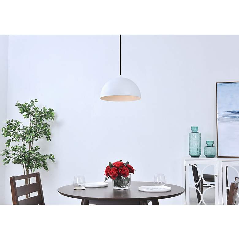 Image 3 Forte 1 Lt White Pendant more views