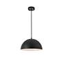 5_Forte 13 3/4" Wide Black Dome Shade Pendant Light more views