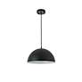 6_Forte 13 3/4" Wide Black Dome Shade Pendant Light more views