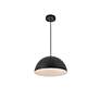 7_Forte 13 3/4" Wide Black Dome Shade Pendant Light more views
