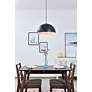 4_Forte 15 3/4" Wide Black Dome Pendant Light more views