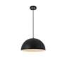 6_Forte 15 3/4" Wide Black Dome Pendant Light more views