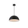 Forte 15 3/4" Wide Black Dome Pendant Light in scene