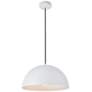 5_Forte 15 3/4" Wide White Dome Pendant Light more views