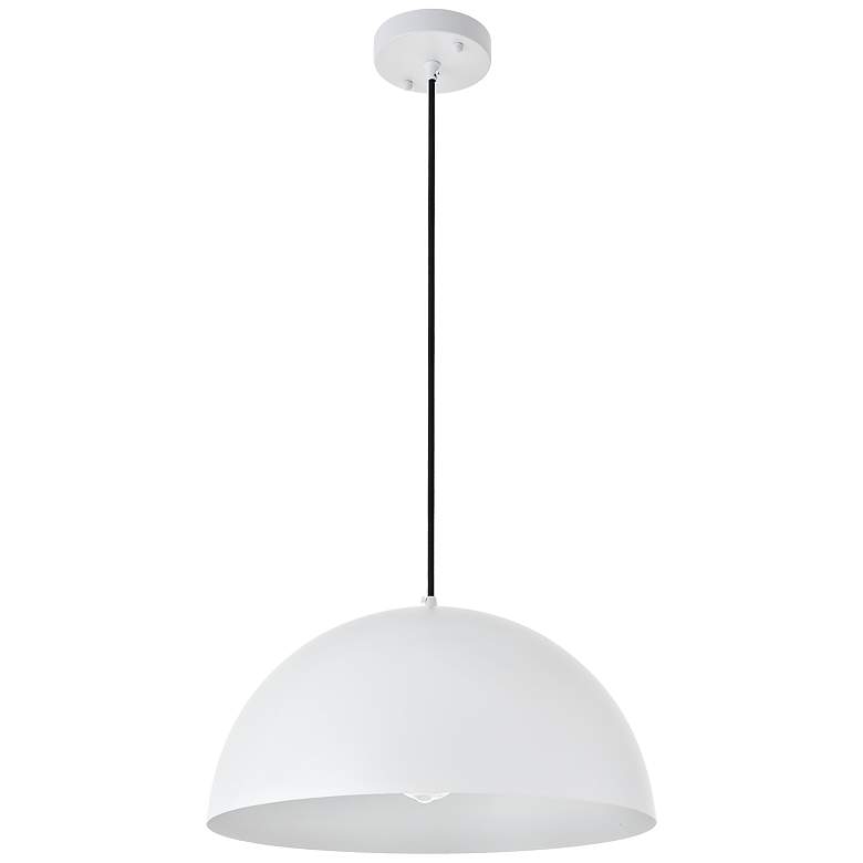 Image 6 Forte 15 3/4" Wide White Dome Pendant Light more views