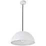 Forte 15 3/4" Wide White Dome Pendant Light