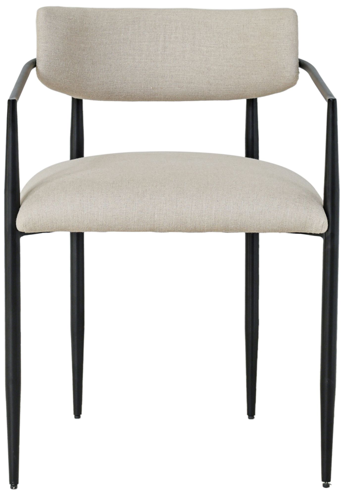 Thumbnail2 of Forte Forged Iron Upholstered Dining Chair more views