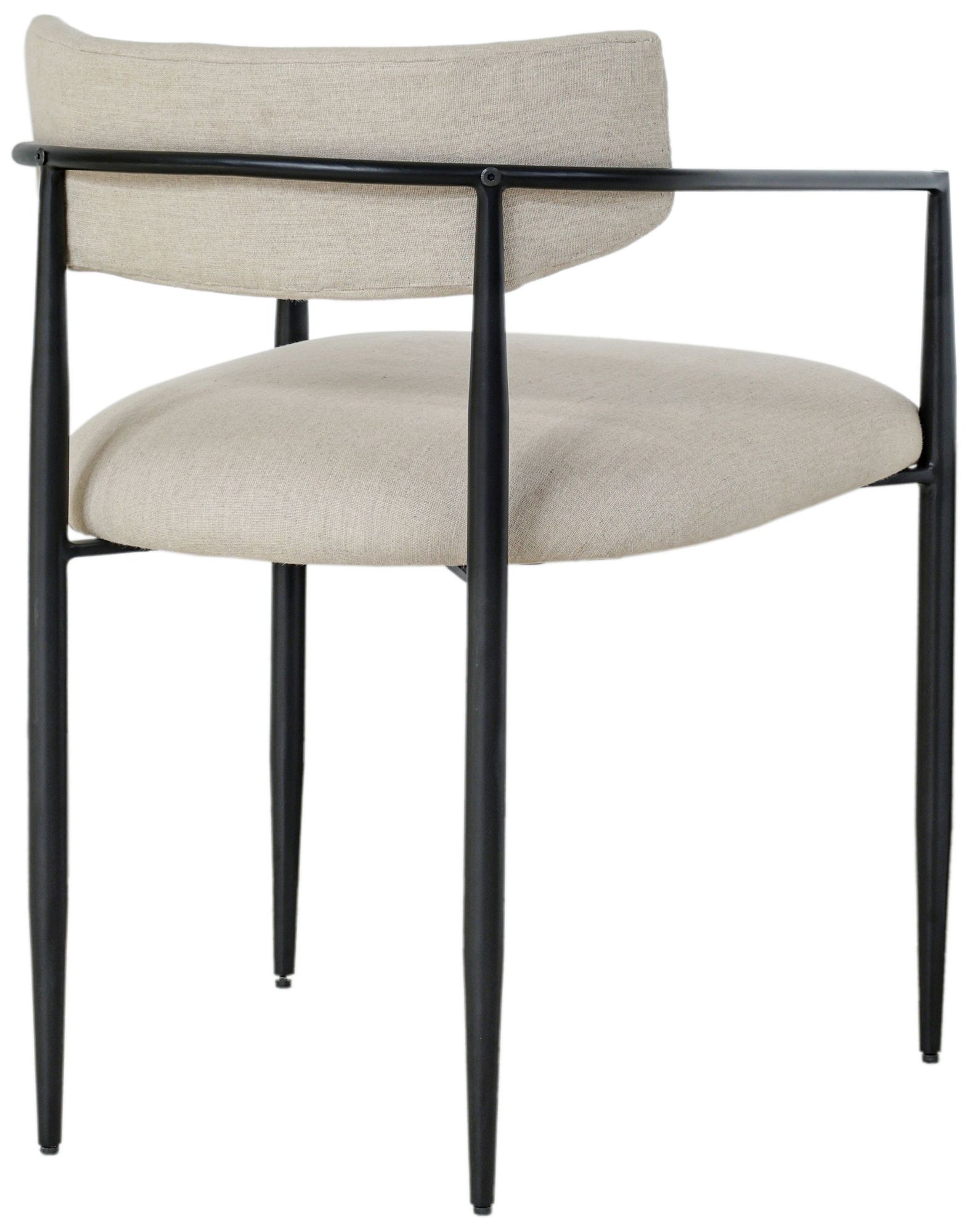 Thumbnail4 of Forte Forged Iron Upholstered Dining Chair more views