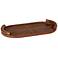 Forte Leather Tray Oval (Cognac)
