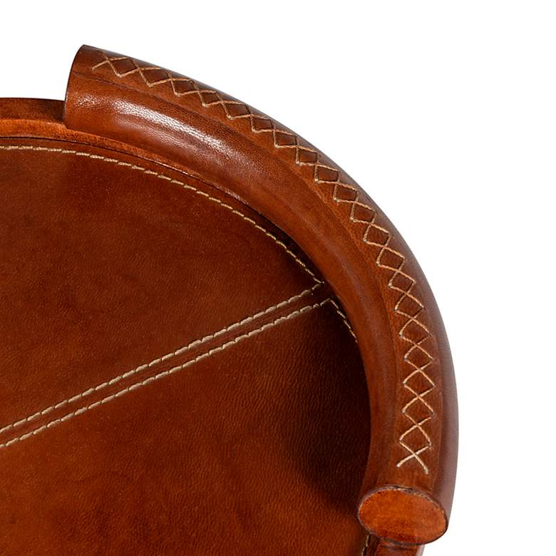 Image 3 Forte Leather Tray Oval (Cognac) more views