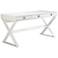 Fortino Contemporary High Gloss White Desk