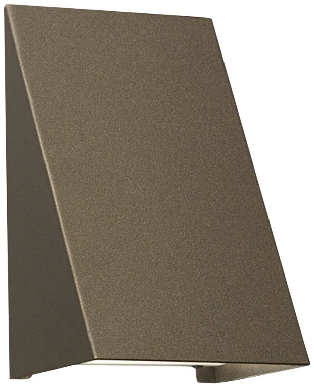 Fortís 10" High Black|Opal Acrylic Exterior Sconce LED