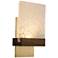 Fortis 12.5"H Brushed Brass and Walnut 3500K P2 LED Sconce w/ Glacies 