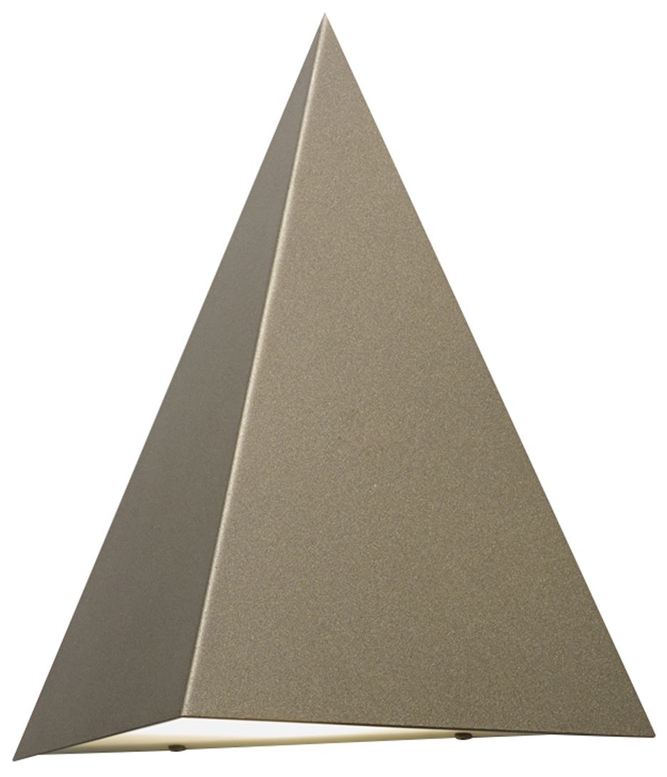 Fortís 13.25" High Satin Pewter|Opal Acrylic Exterior Sconce LED