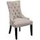 Fortnum Tufted Natural Linen Parsons Chair