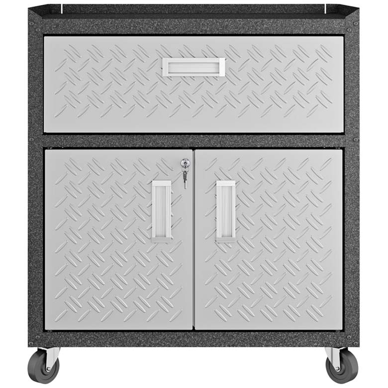 Image 2 Fortress 30 1/4 inch Wide Metal 1-Drawer Garage Mobile Cabinet