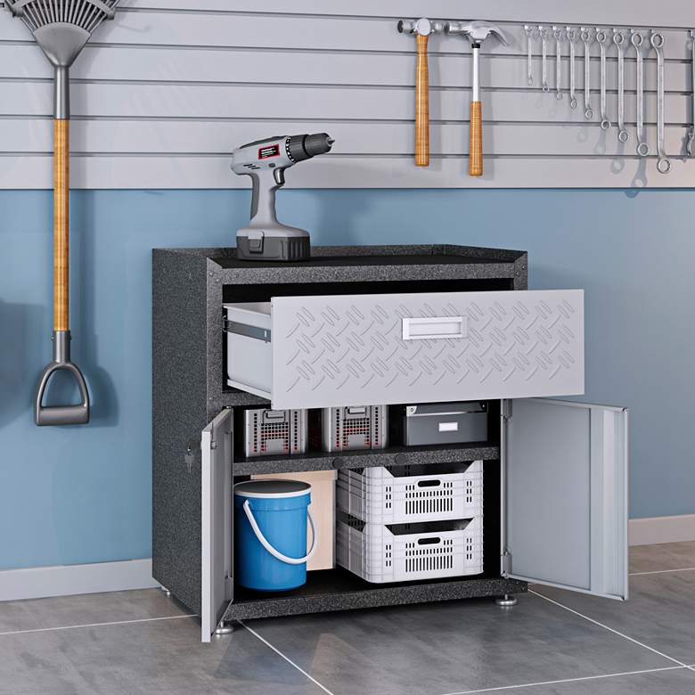 Image 3 Fortress 30 1/4" Wide Metal 1-Drawer Garage Mobile Cabinet more views
