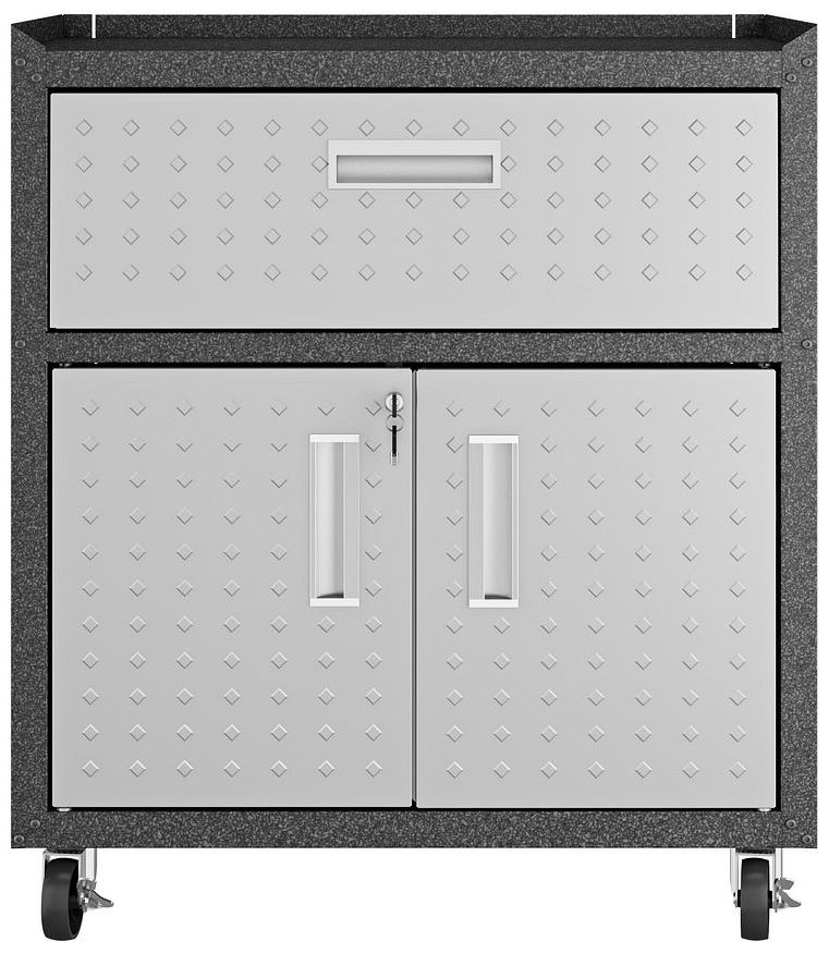 Fortress 30 1/4" Wide Metal 1-Drawer Garage Mobile Cabinet
