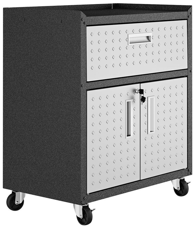 Fortress 30 1/4" Wide Metal 1-Drawer Garage Mobile Cabinet