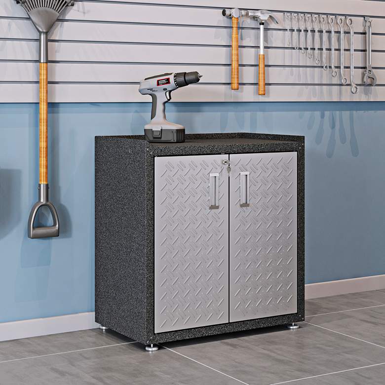 Image 1 Fortress 30 1/4" Wide Metal 2-Door Garage Mobile Cabinet