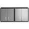 Fortress 30" Floating Metal Garage Cabinet with Shelves in Grey - Set