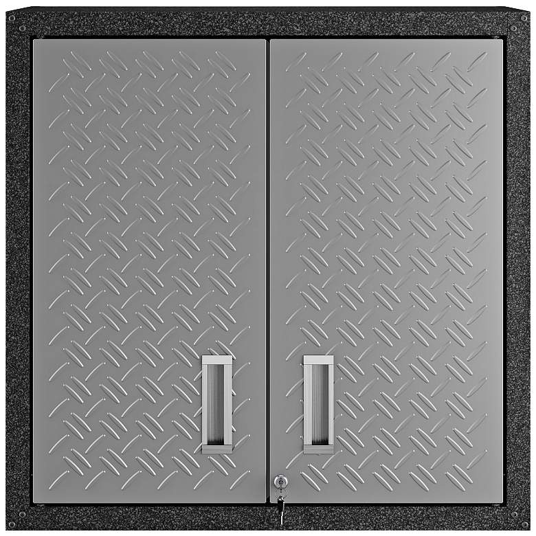Image 2 Fortress 30" Wide Metal 2-Door Floating Garage Cabinet