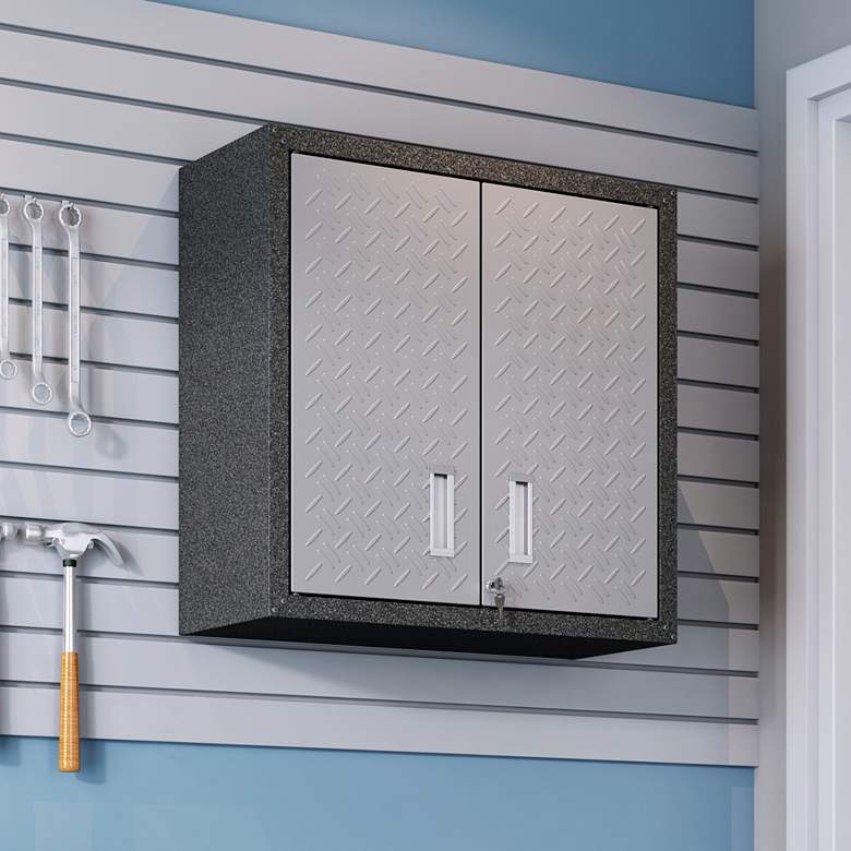 Image 1 Fortress 30" Wide Metal 2-Door Floating Garage Cabinet