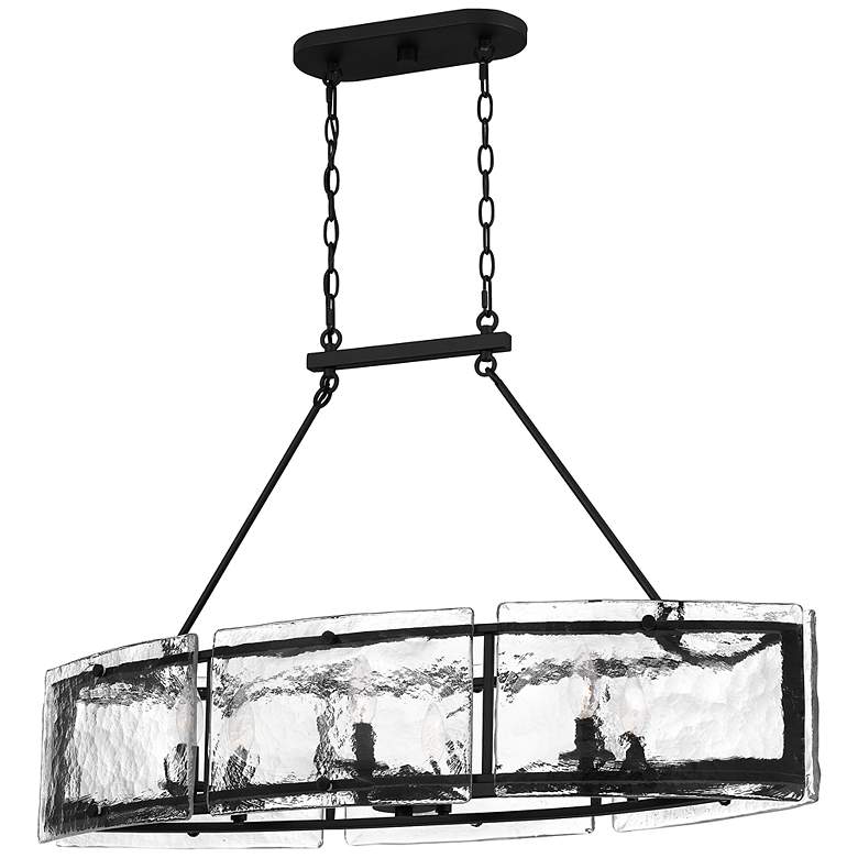 Image 3 Fortress 39" Wide Earth Black 6-Light Linear Pendant