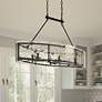 2_Fortress 39" Wide Earth Black 6-Light Linear Pendant