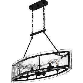 Image5 of Fortress 39" Wide Earth Black 6-Light Linear Pendant more views