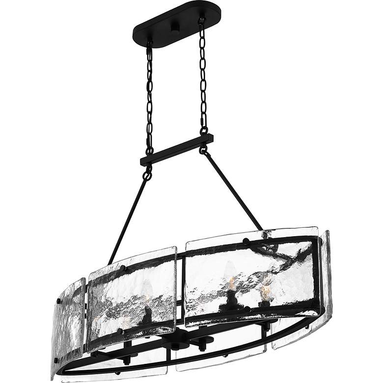 Image 5 Fortress 39" Wide Earth Black 6-Light Linear Pendant more views