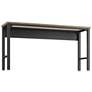 Fortress 72 1/2" Natural Wood and Gray Steel Garage Table
