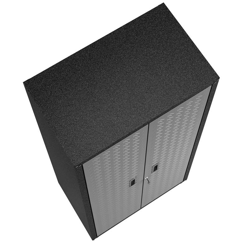 Image 7 Fortress 74 3/4" High Gray Textured Metal Garage Cabinet more views