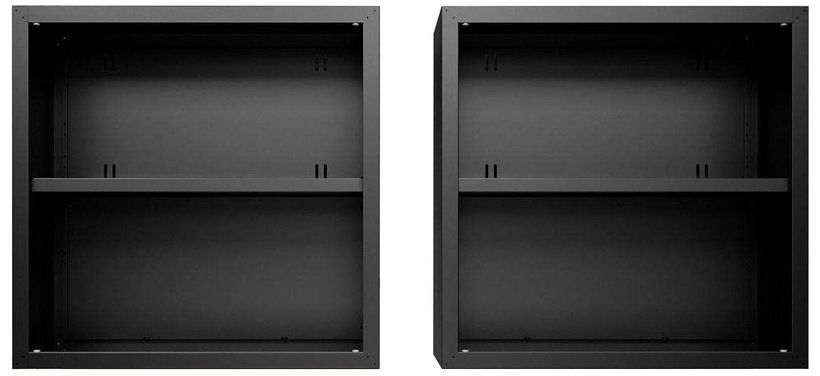 Image 5 Fortress Floating Garage Cabinet in Charcoal Grey (Set of 2) more views