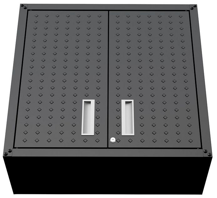 Fortress Floating Garage Cabinet in Charcoal Grey (Set of 2)