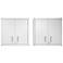 Fortress Floating Garage Cabinet in White (Set of 2)