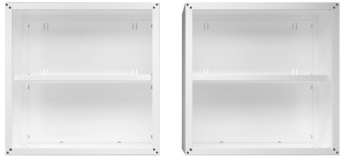 Image 5 Fortress Floating Garage Cabinet in White (Set of 2) more views