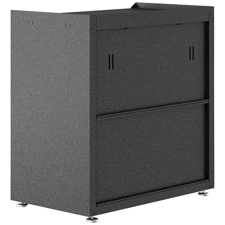 Image 7 Fortress Gray Textured Metal 3-Drawer Garage Mobile Chest more views