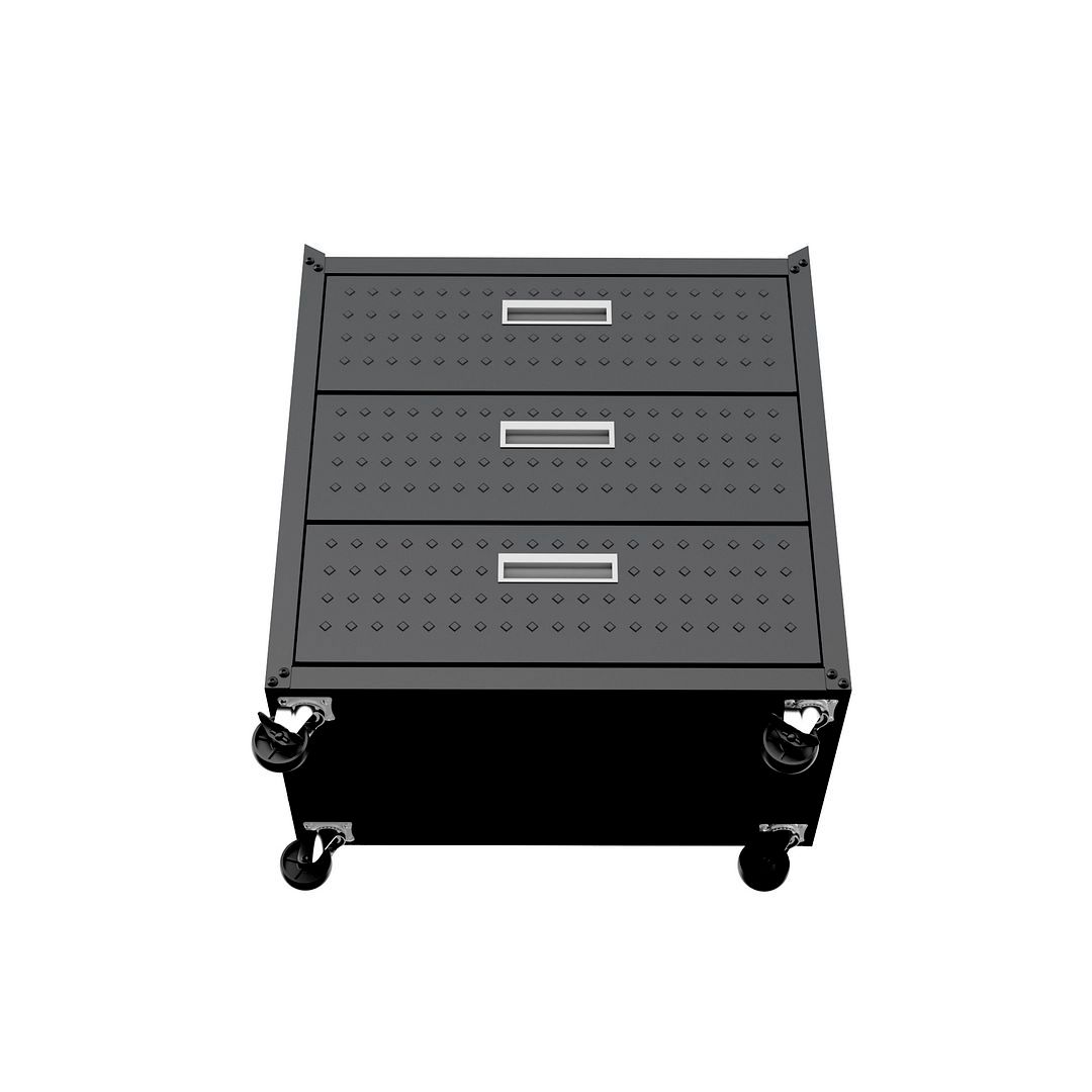 Image 7 Fortress Mobile Garage Chest with Drawers in Charcoal Grey more views