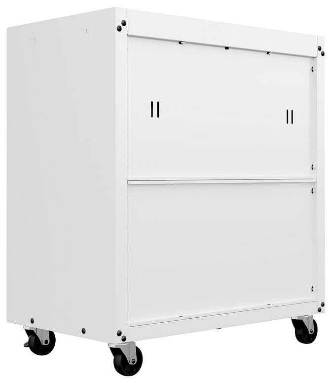Fortress Mobile Garage Chest with Drawers in White