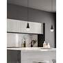 2_Fortuna 3.5" Wide 1 Light Matte Black Pendant more views