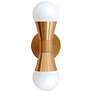 2_Fortuna 7 1/4" High Aged Brass 2-Light Wall Sconce