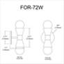 4_Fortuna 7 1/4" High Aged Brass 2-Light Wall Sconce more views