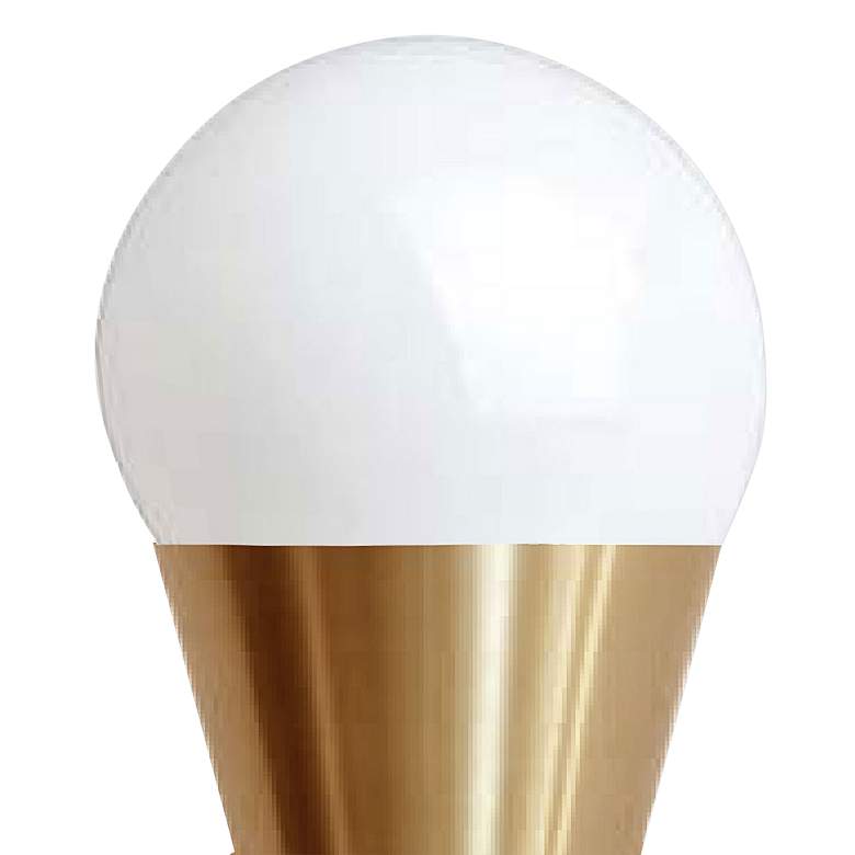 Image 3 Fortuna 7 1/4" High Aged Brass and Black 2-Light Wall Sconce more views