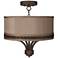 Fortuna Bronze 16" Wide Morell Silver Ceiling Light
