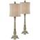 Forty West Abbie Gray Wash Buffet Table Lamps Set of 2