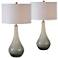 Forty West Abigail Dusky Gray Vase Table Lamps Set of 2