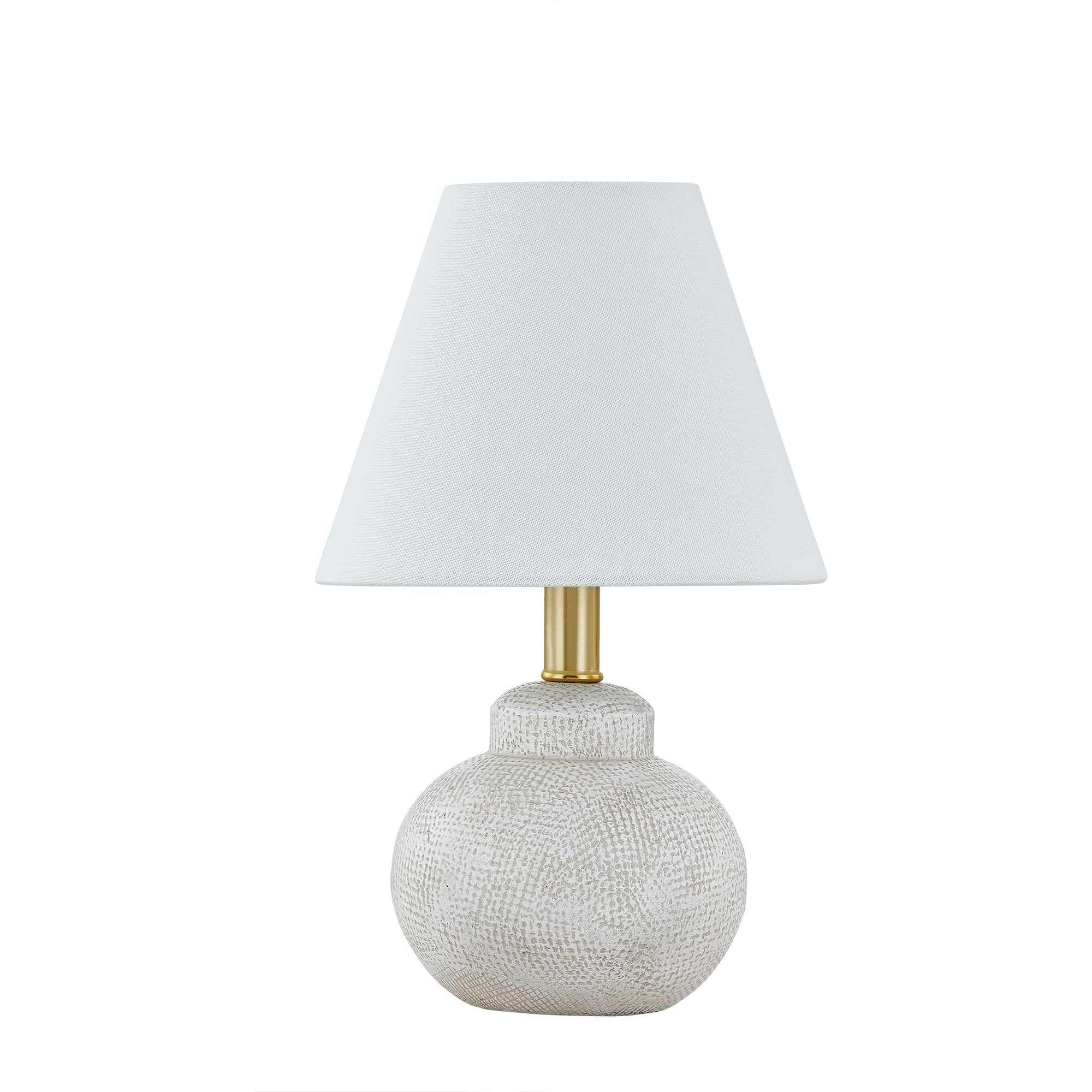 Image 4 Forty West Ada 12 1/2" High Modern Textured White Accent Table Lamp more views